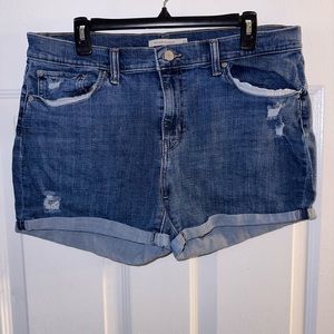 Levi mid length jeans shorts